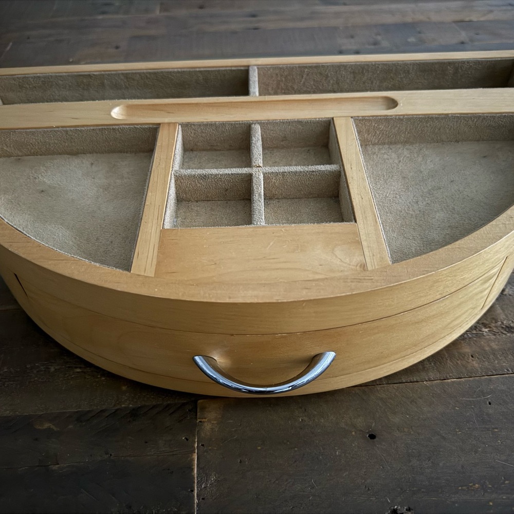 Elegant Wooden Bath Storage Organizer